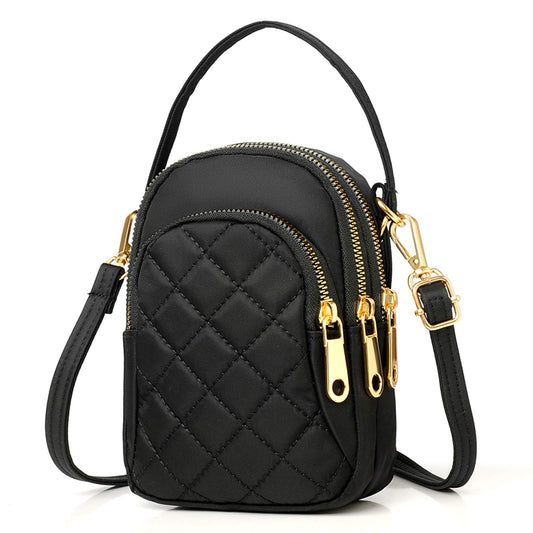 Black Quilted Crossbody Purse